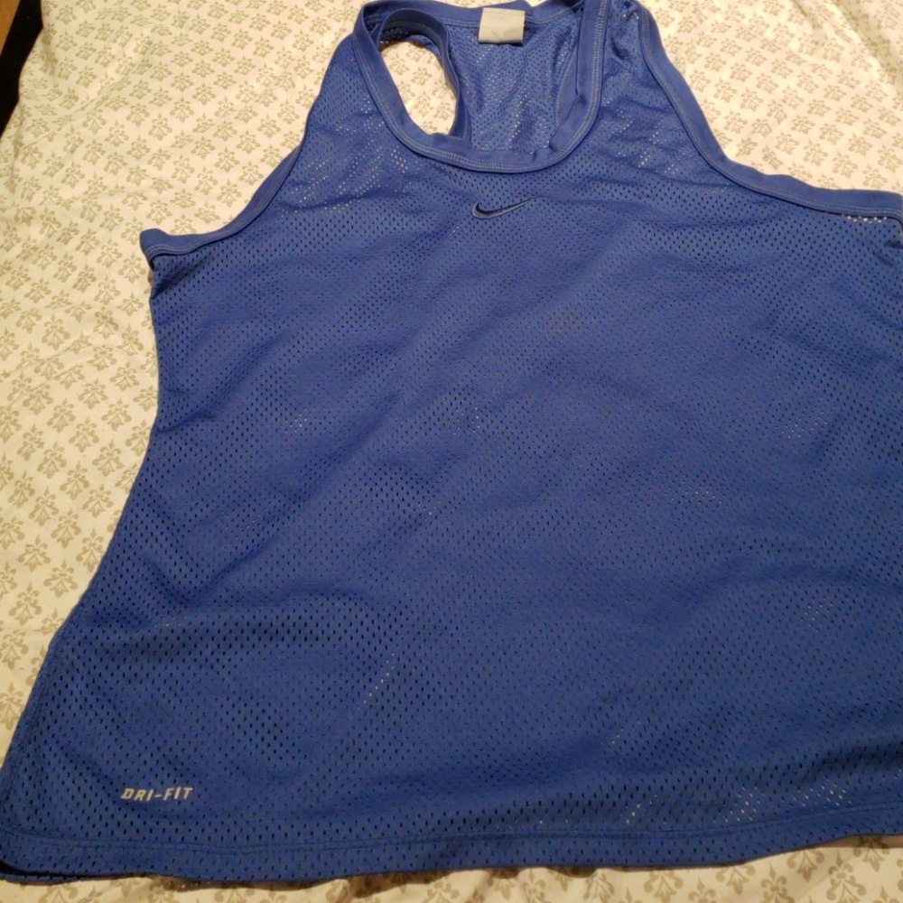$5/20 Blue womens nike jersey tanktop